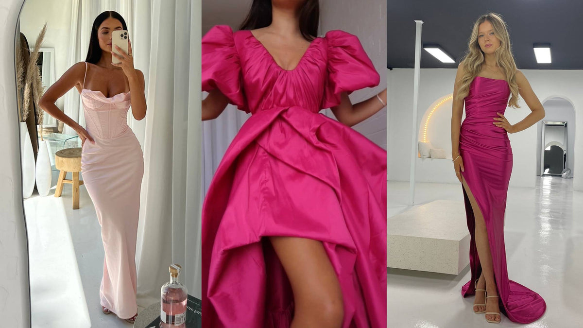 pink dress with black accessories Can black be paired with pink accessories?