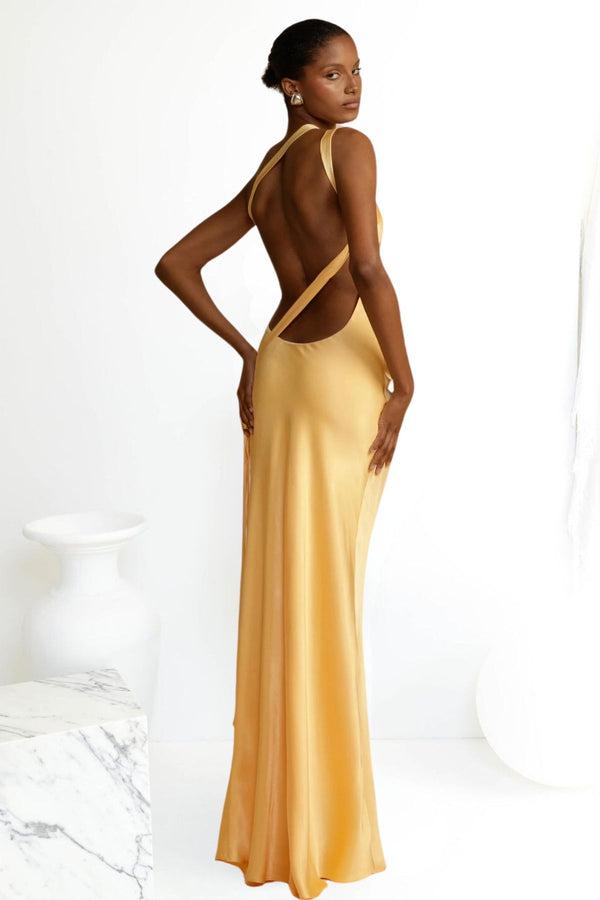 Monique Dress in Yellow