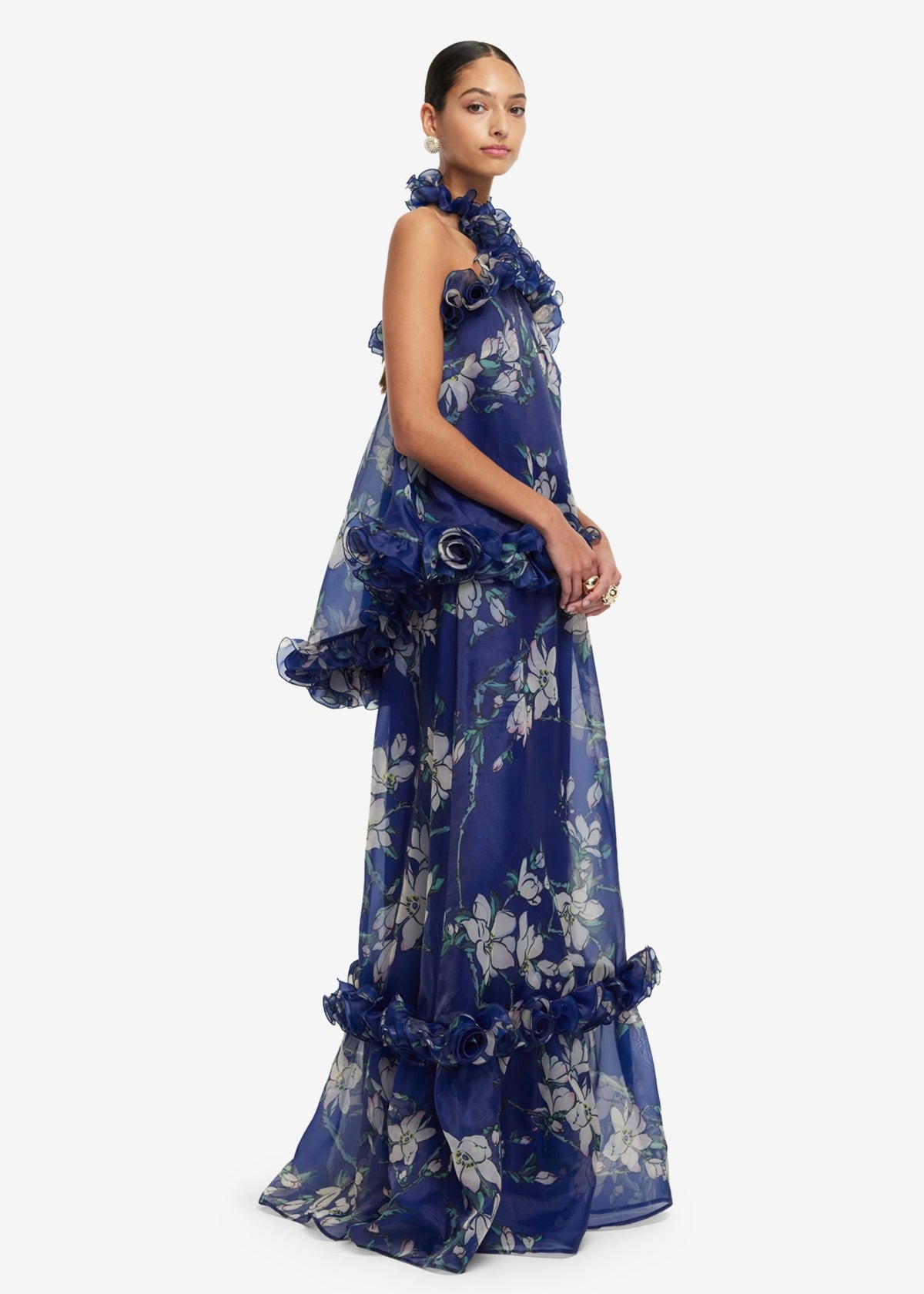 Michelle Top & Paige Skirt in Midnight Magnolia