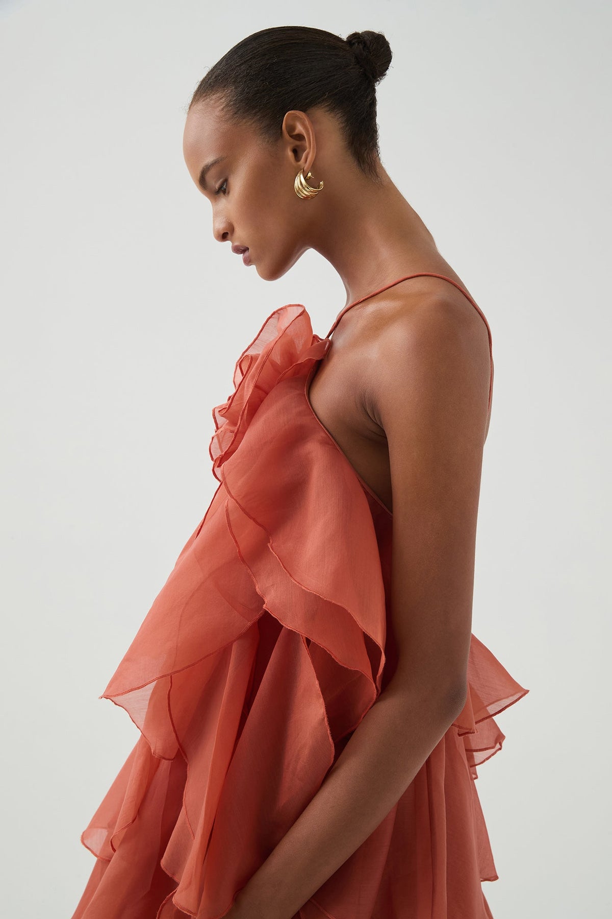 Pandorea Dress in Coral Clay