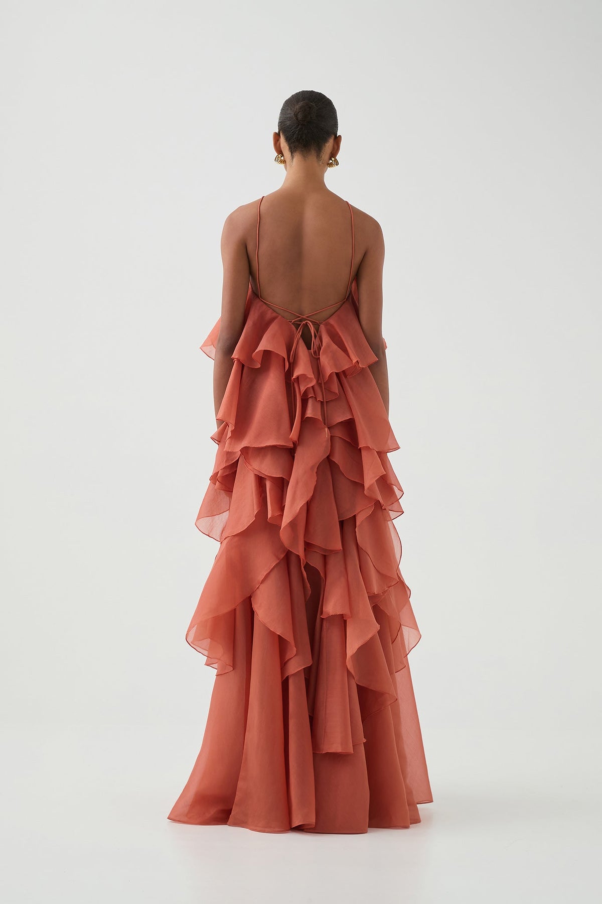 Pandorea Dress in Coral Clay
