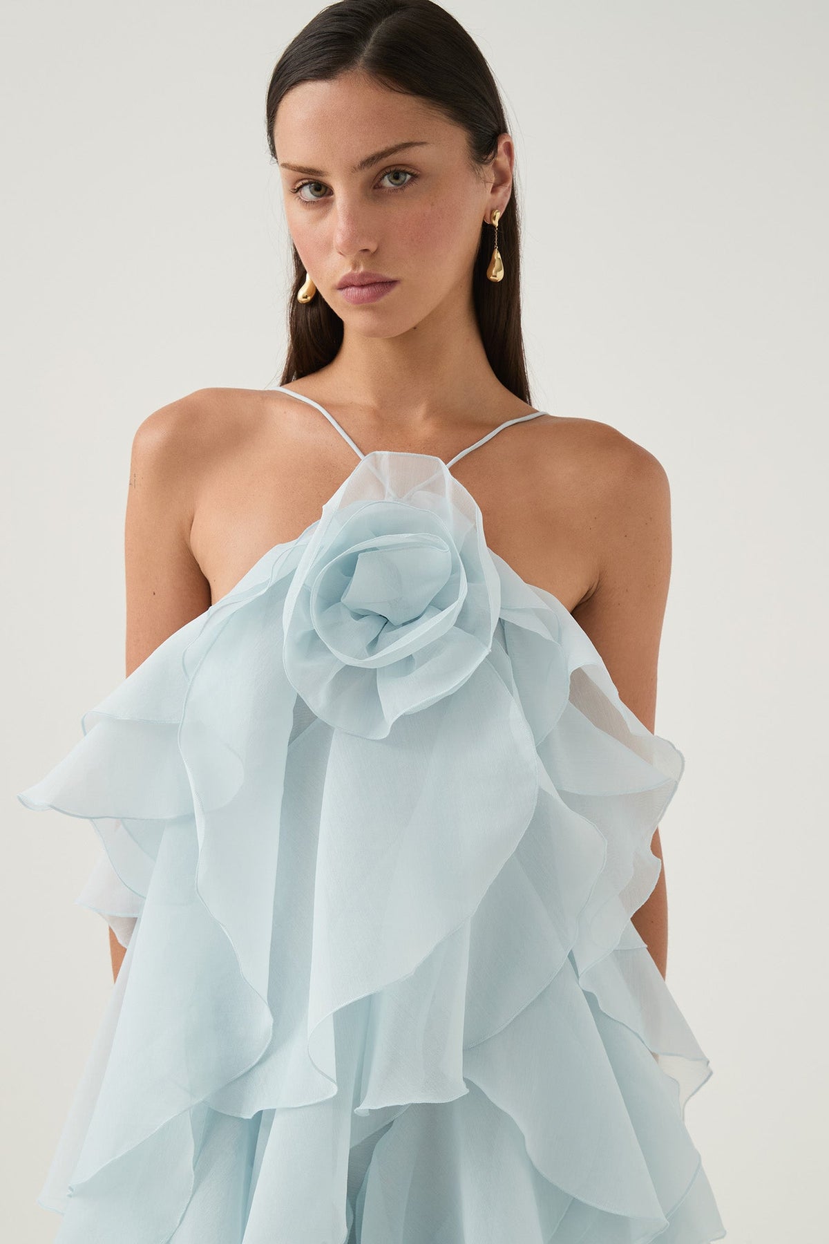 Pandorea Dress in Silver Blue