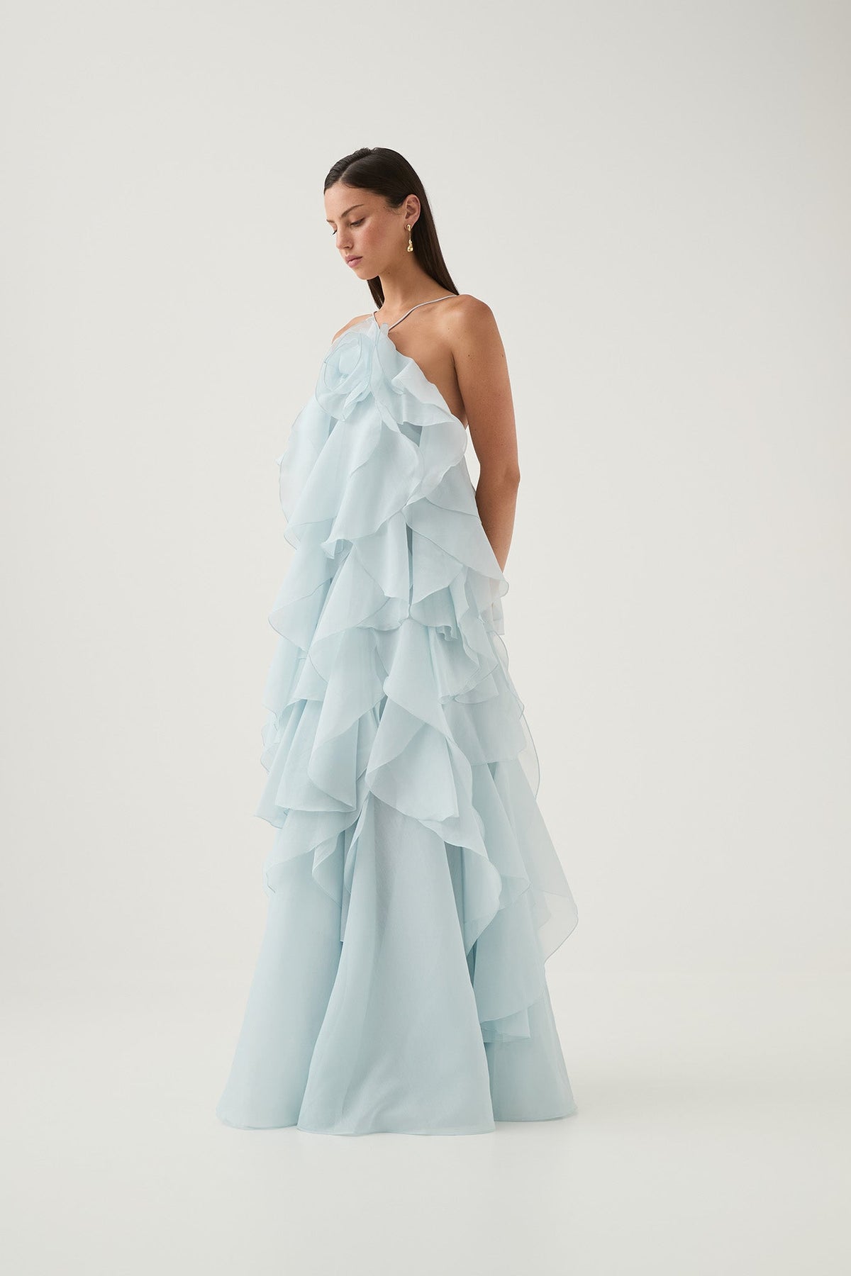 Pandorea Dress in Silver Blue