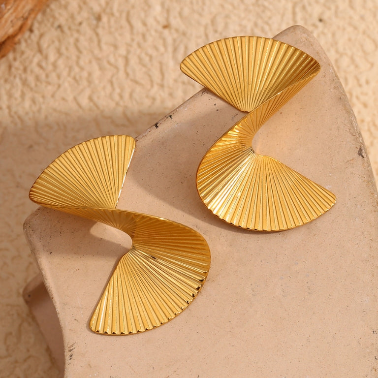 Twist Earrings | 18K Gold Plated