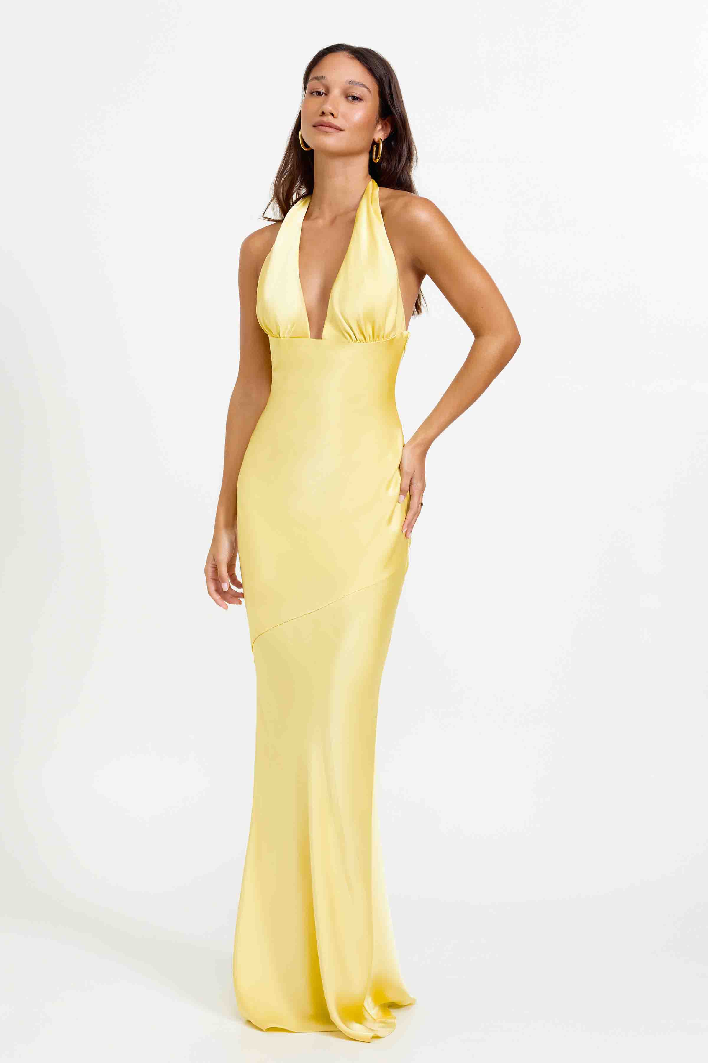 Rent LEXI Novia Dress Pineapple Yellow Hire this gown Dress for a Night