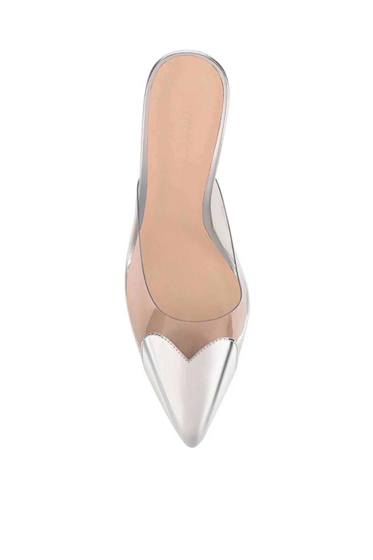 Buy LANA WILKINSON Raquel Mule Heel (Silver Mirror)
