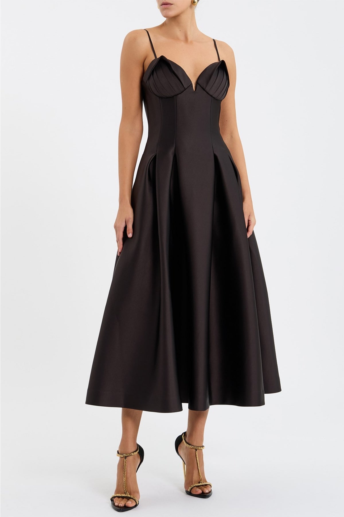 Saskia Midi in Chocolate