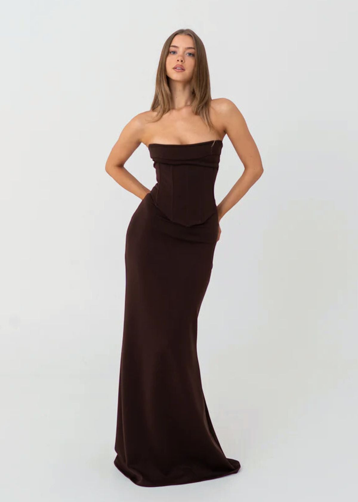 Louie Gown in Brown