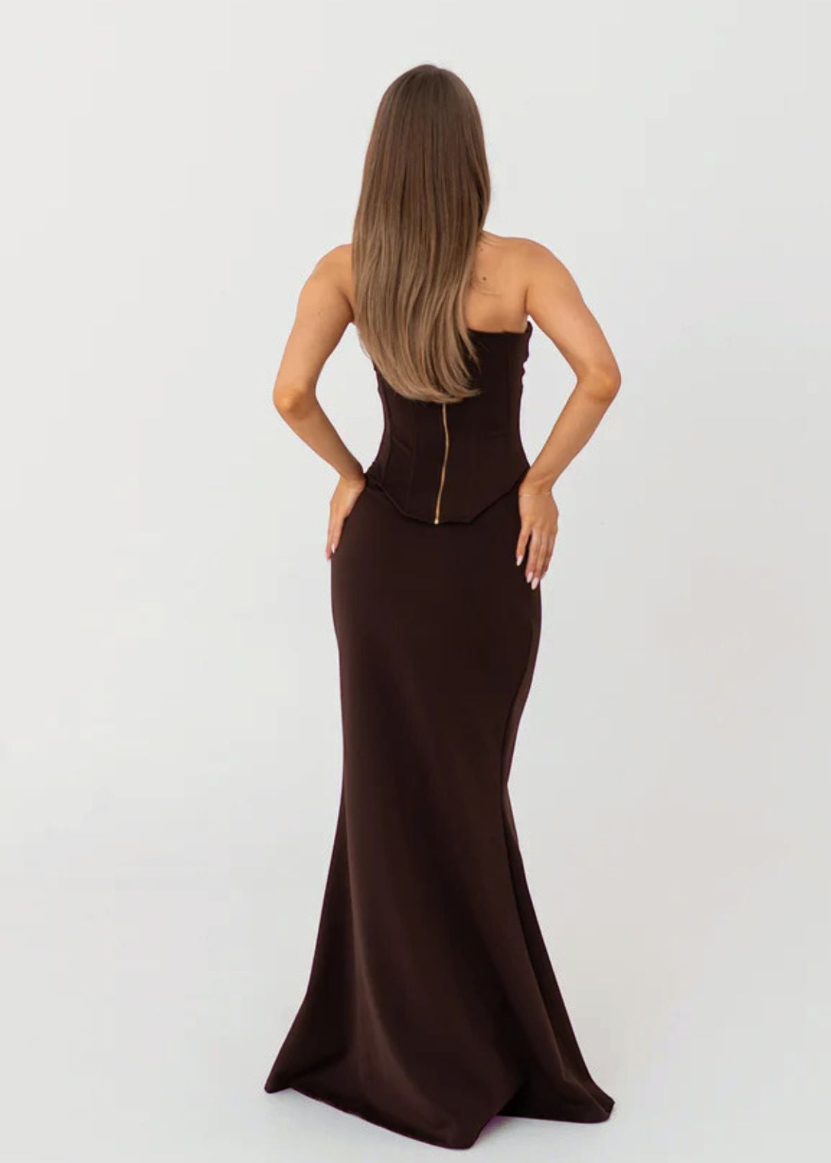 Louie Gown in Brown