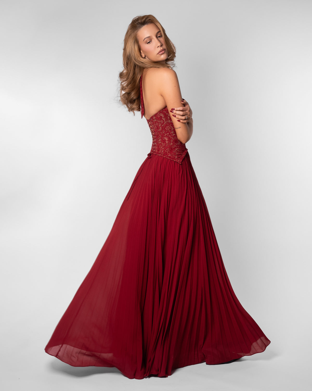 Gaia Dress in Red