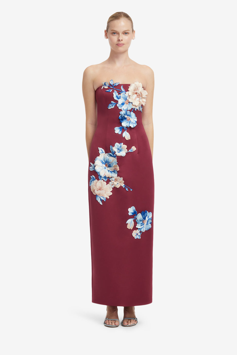 Rayna Embroidered Maxi in Cosmos