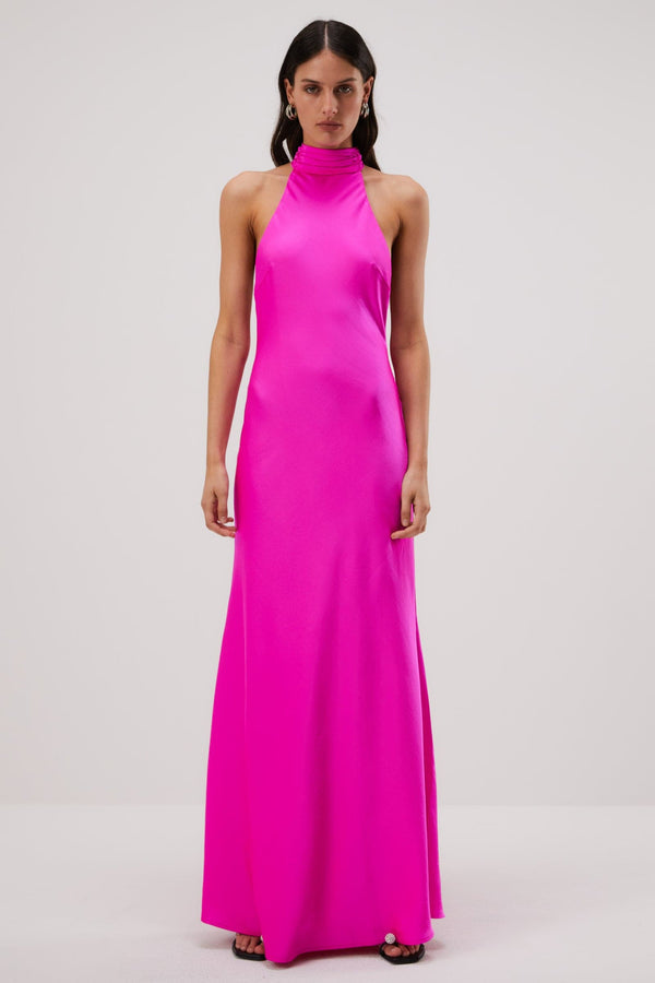 MISHA Evianna Satin Gown (Pink),Dress for a Night