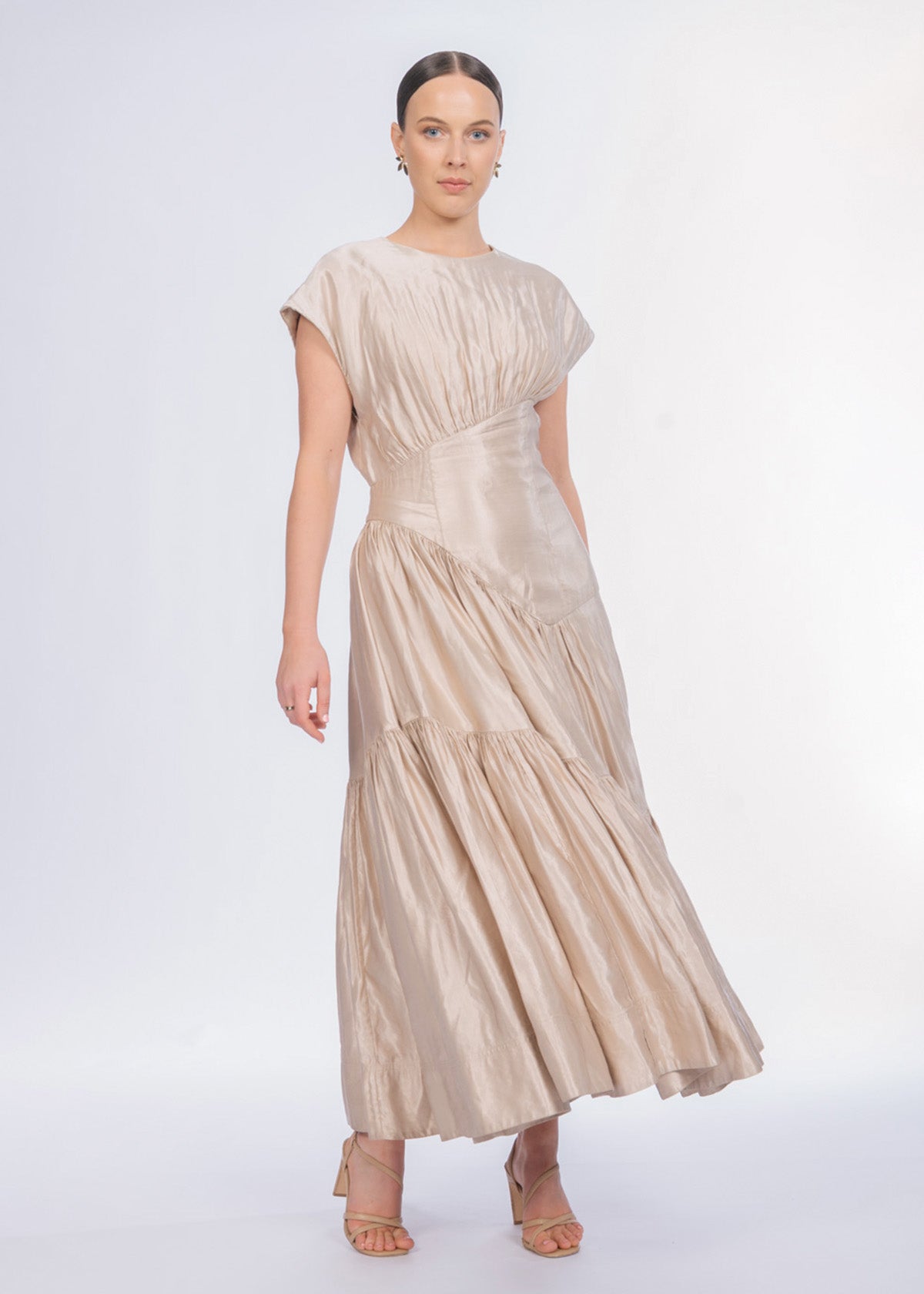 Aje Serendipity Reflection Champagne Formal Dress