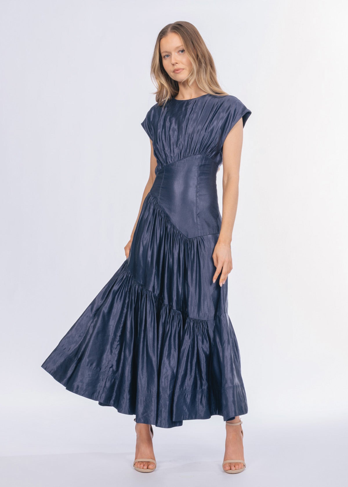 Aje Serendipity Reflection Navy Blue Formal Dress