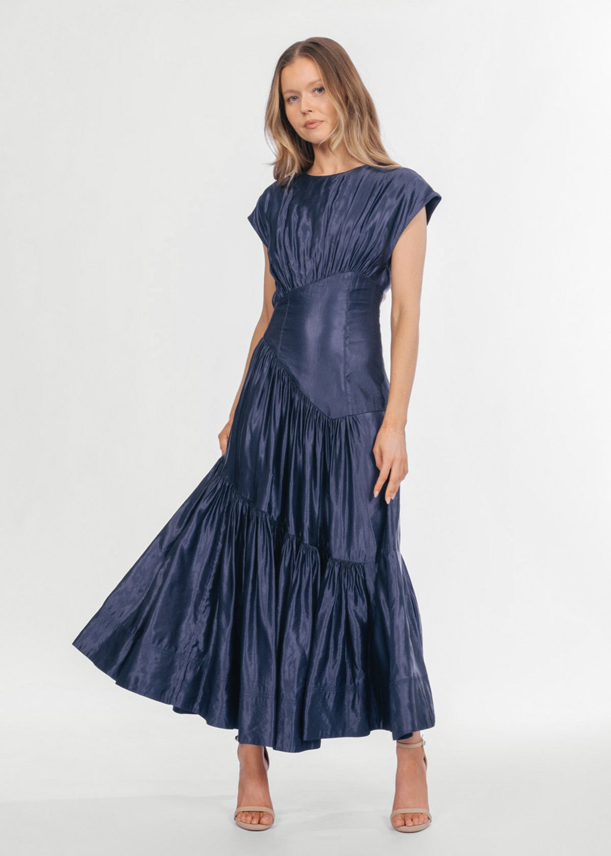 Aje Serendipity Reflection Navy Blue Formal Dress