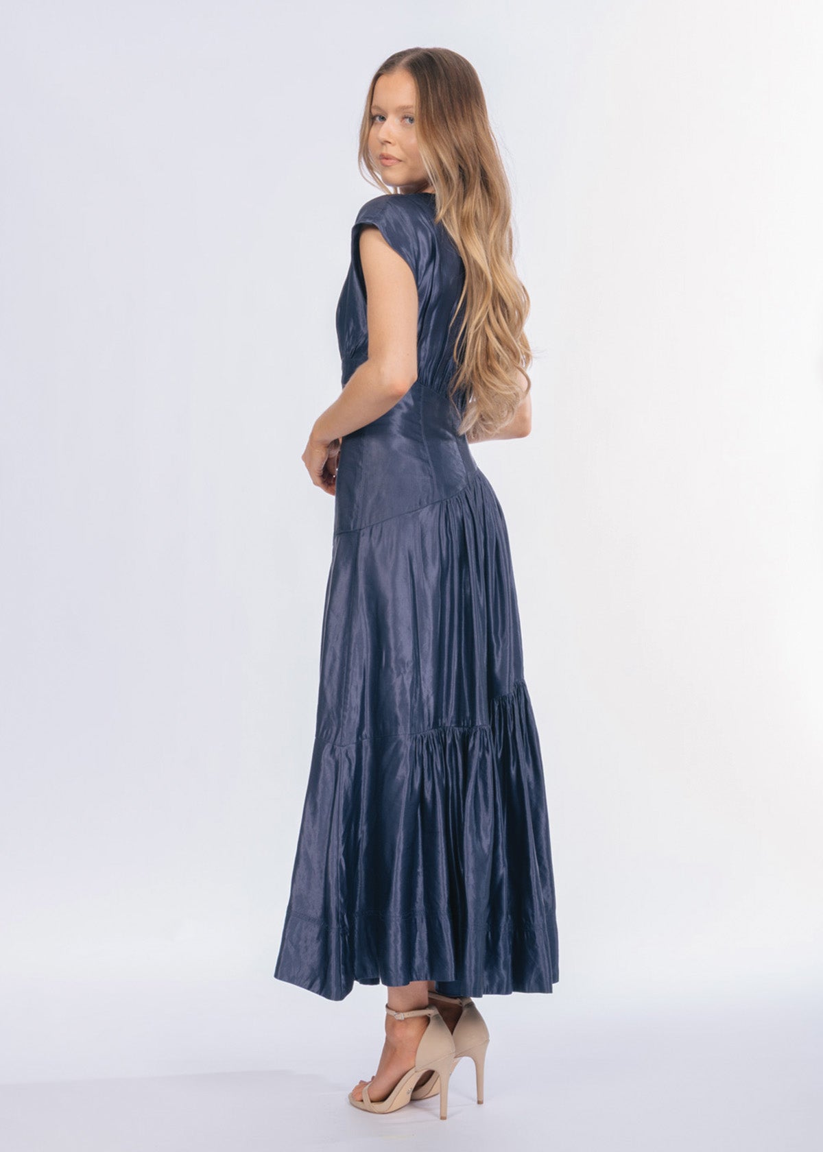 Aje Serendipity Reflection Navy Blue Formal Dress