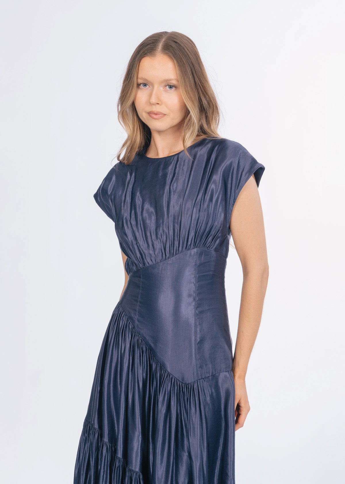 Aje Serendipity Reflection Navy Blue Formal Dress