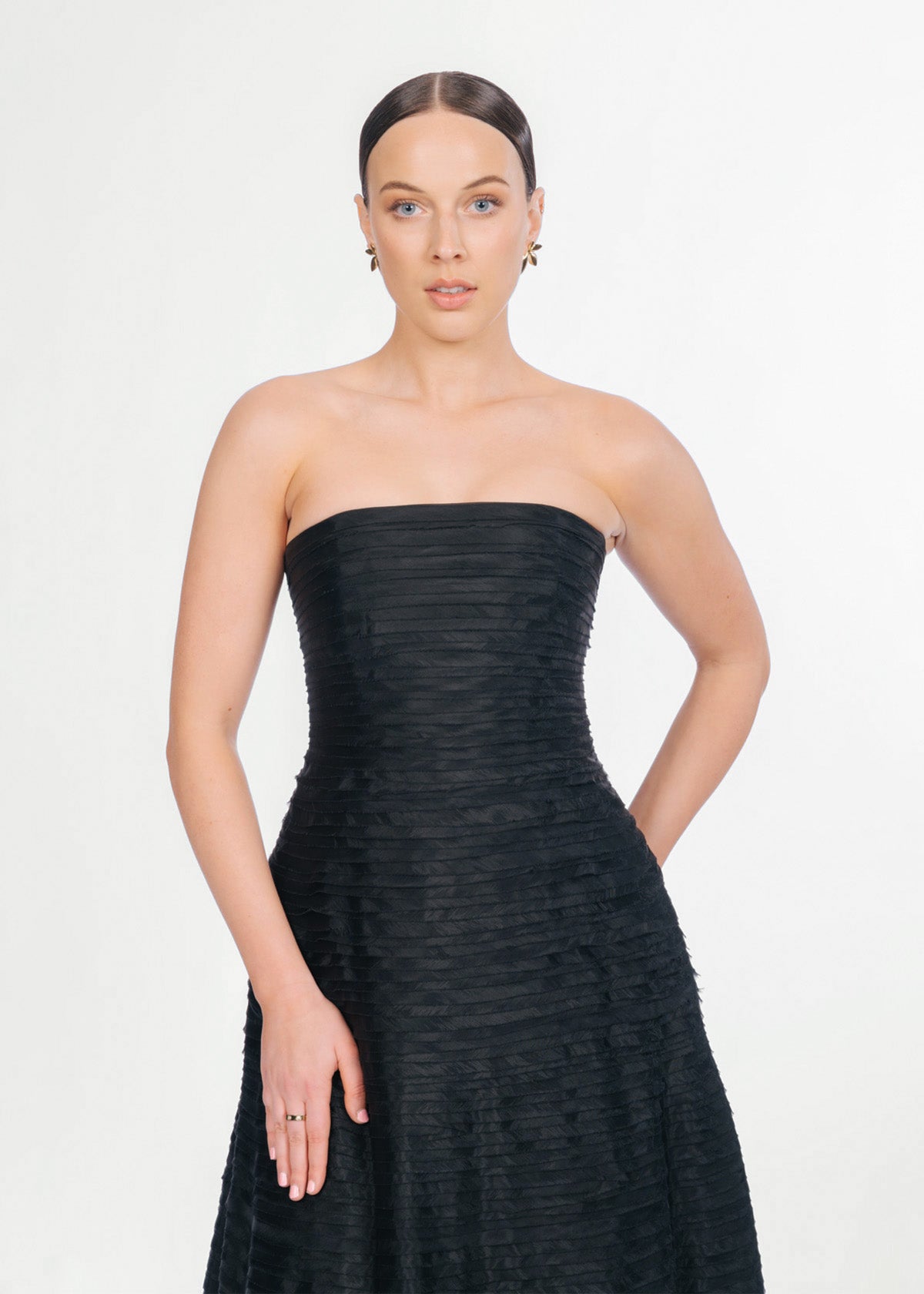 Aje Soundscape Black Formal Dress
