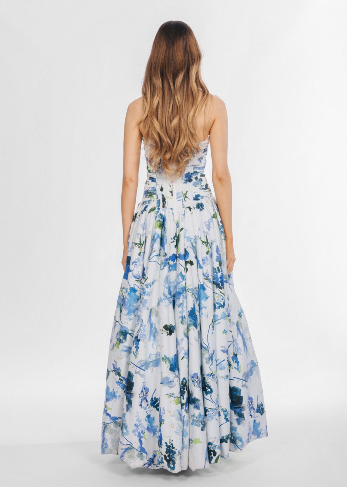 Aje Violette Bubble Hem Lavender Print Formal Dress