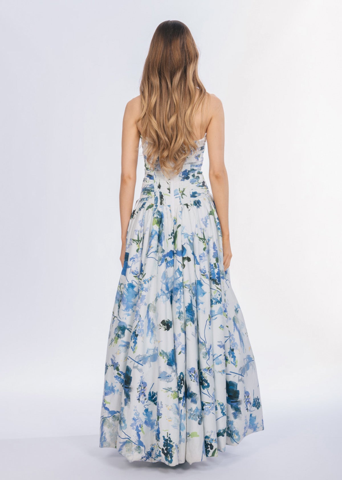 Aje Violette Bubble Hem Lavender Print Formal Dress