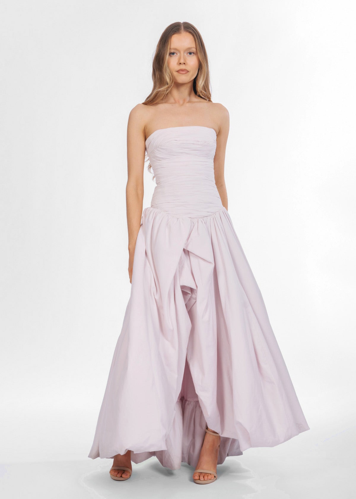 Aje Violette Bubble Hem Pastel Pink Formal Dress