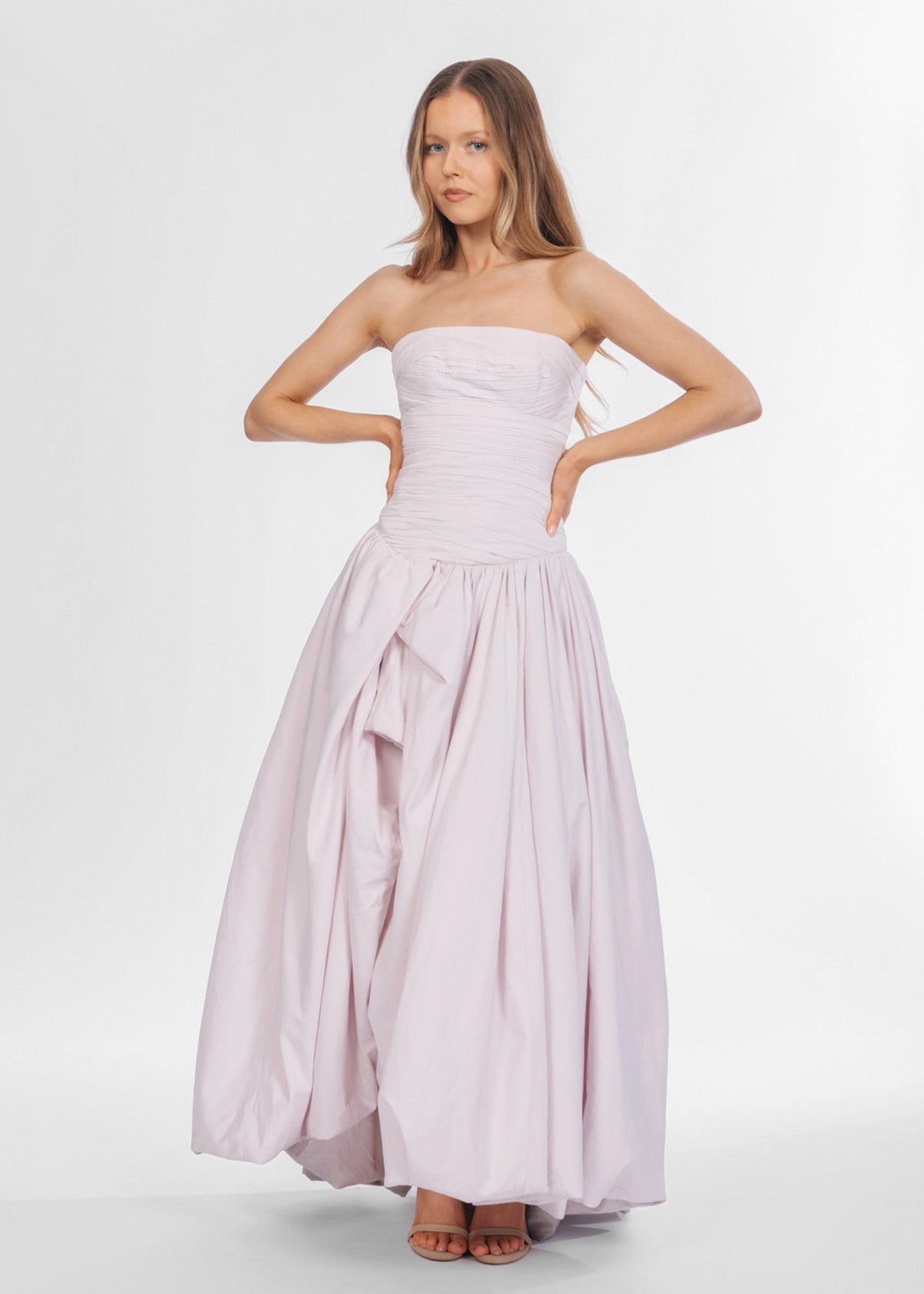 Aje Violette Bubble Hem Pastel Pink Formal Dress
