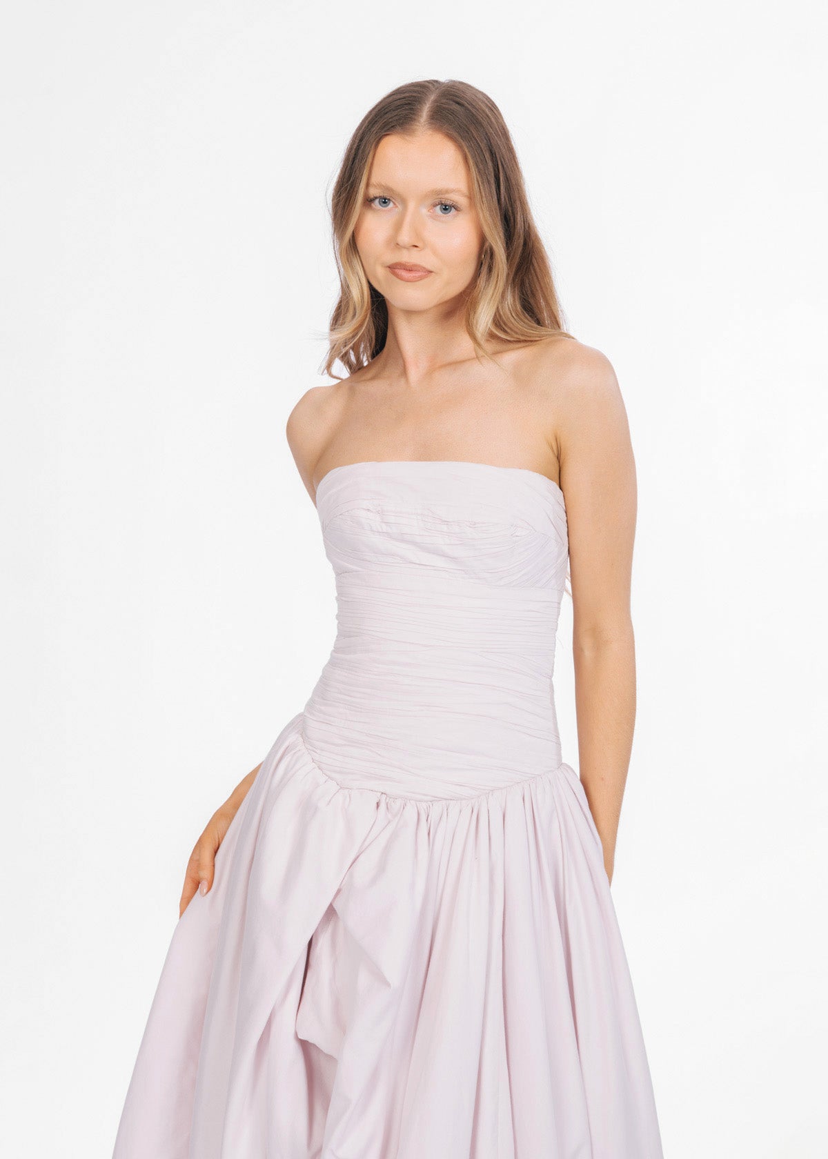 Aje Violette Bubble Hem Pastel Pink Formal Dress