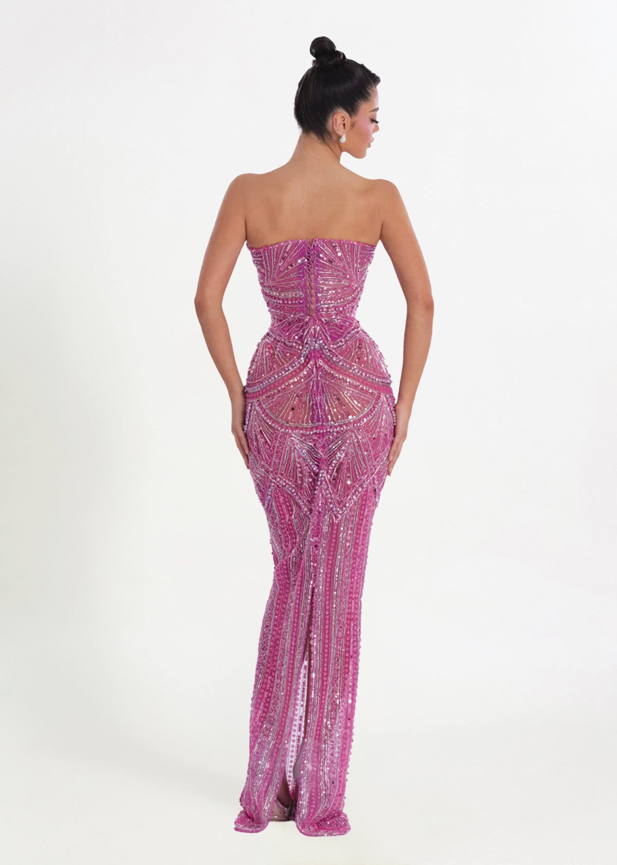Albina Dyla Blush Majesty Formal Dress