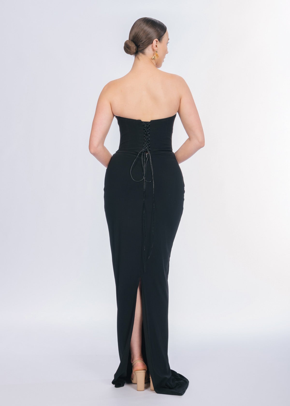 Albina Dyla Classica Black Formal Dress