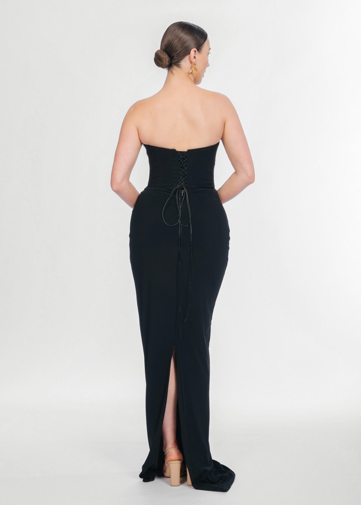 Albina Dyla Classica Black Formal Dress