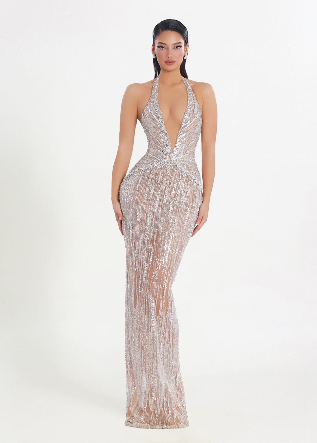 Albina Dyla Stardust Cascade Formal Dress