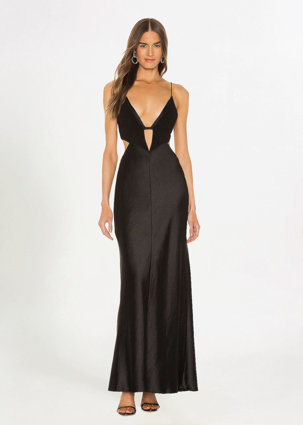 Bec & Bridge Seraphine Plunge Black Formal Dress
