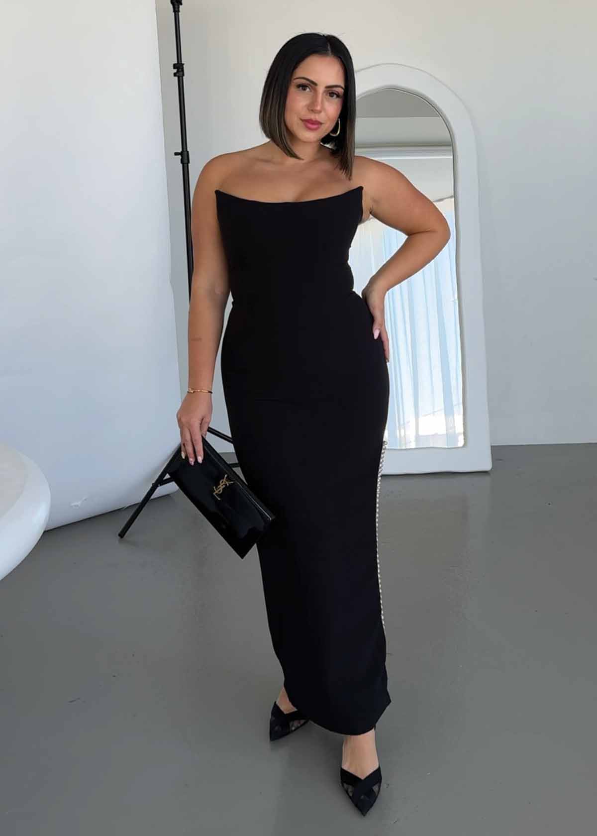 Eliya The Label Angelique Black Formal Dress