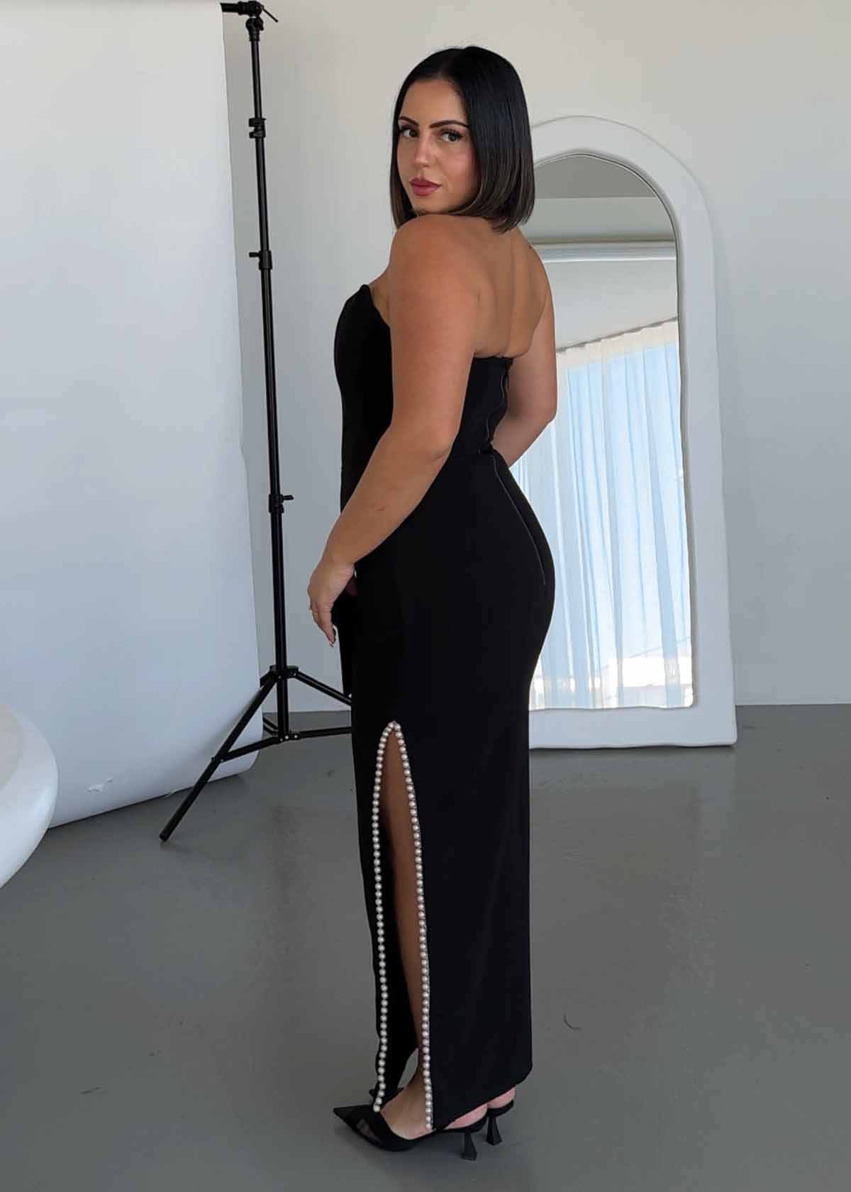 Eliya The Label Angelique Black Formal Dress