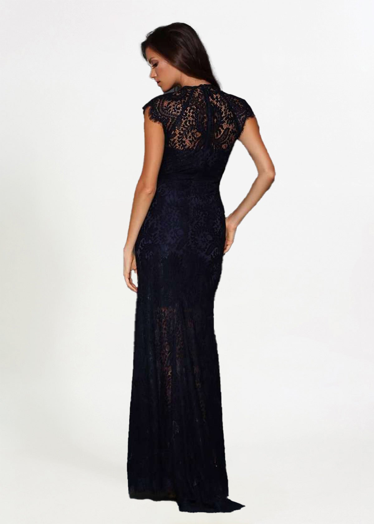 Elle Zeitoune Demi Navy Formal Dress