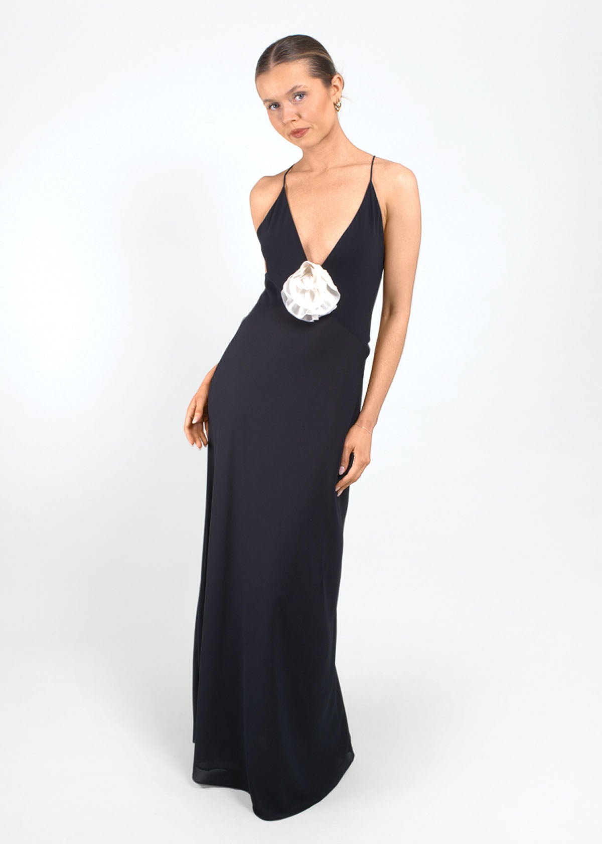 Helsa Slip Black Formal Dress