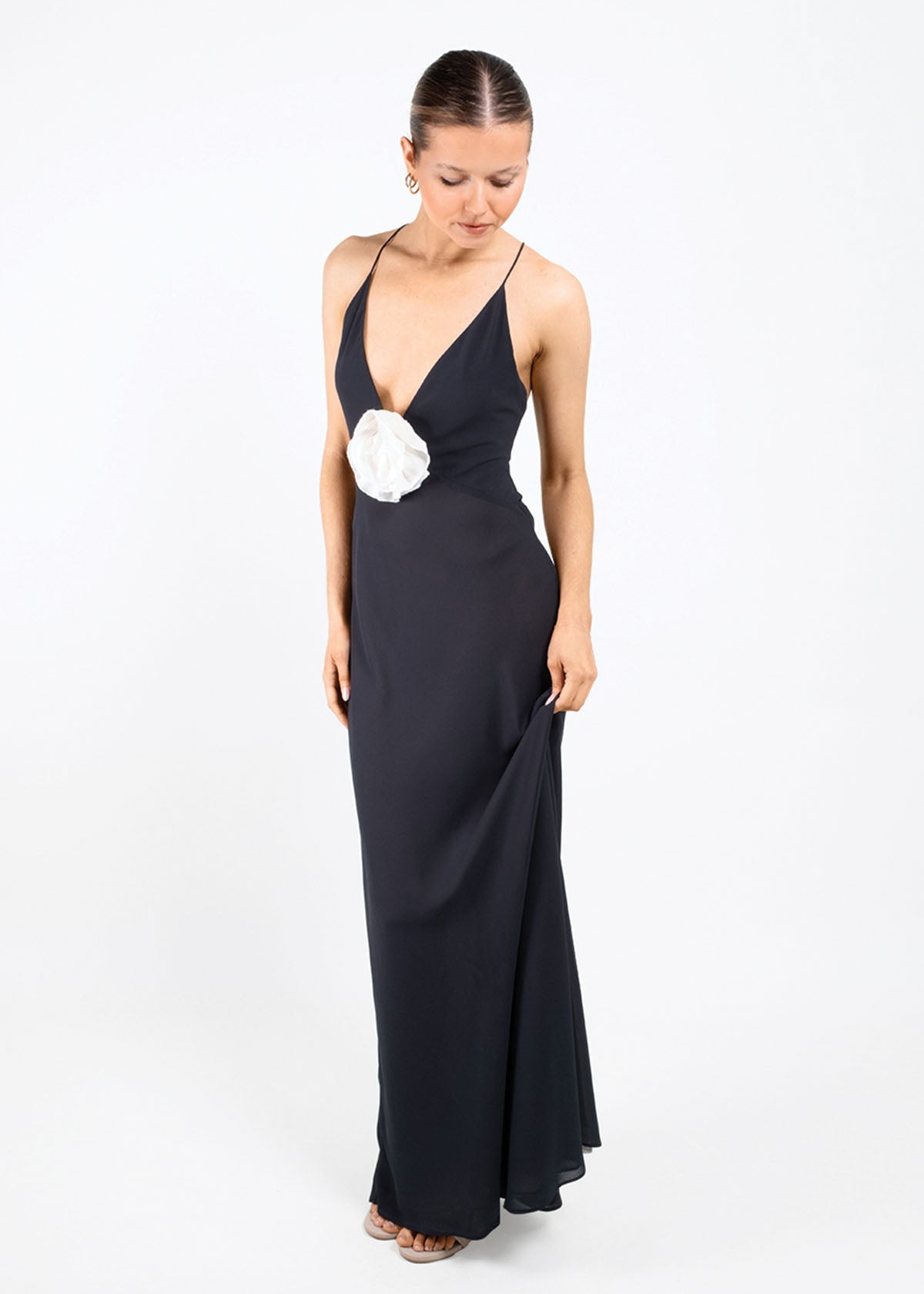 Helsa Slip Black Formal Dress