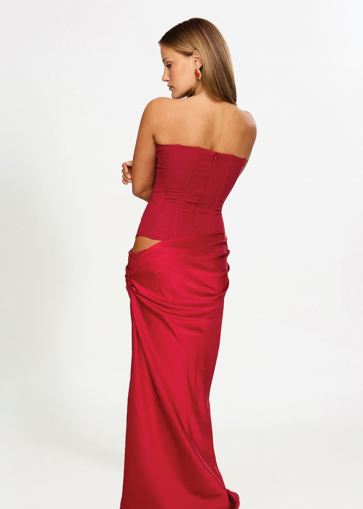 Hntr The Label Huxley Red Formal Dress