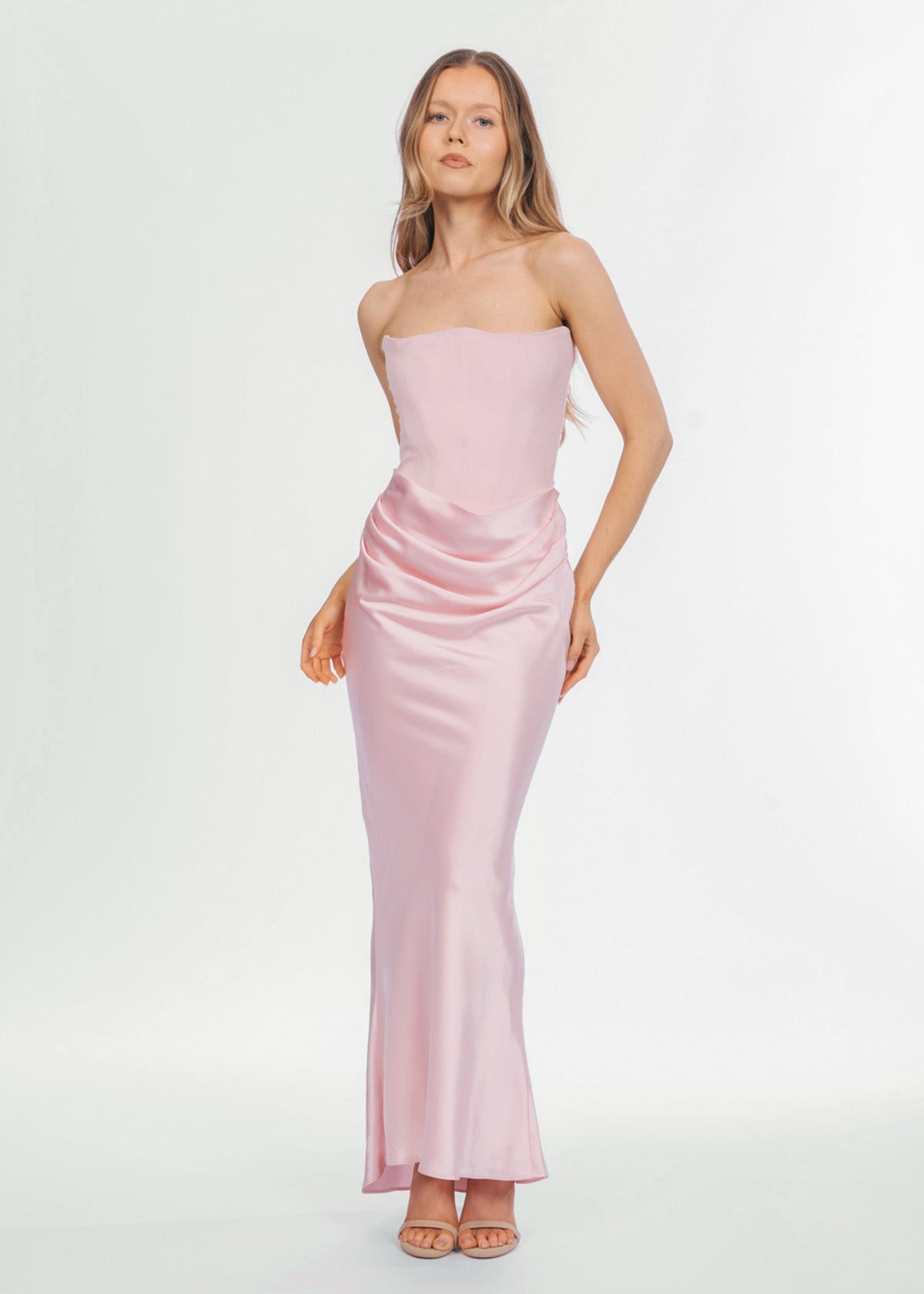 House Of CB Persephone Corset Pink Formal Dress