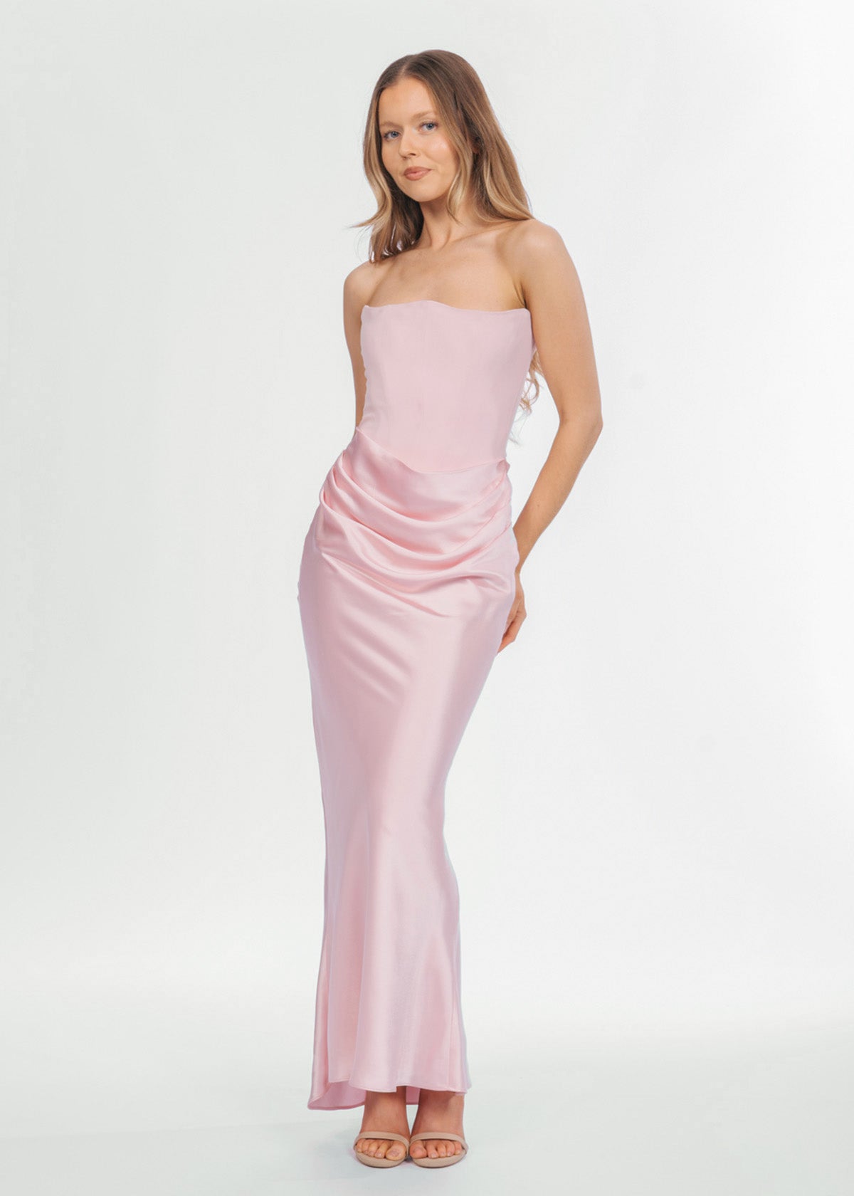 House Of CB Persephone Corset Pink Formal Dress