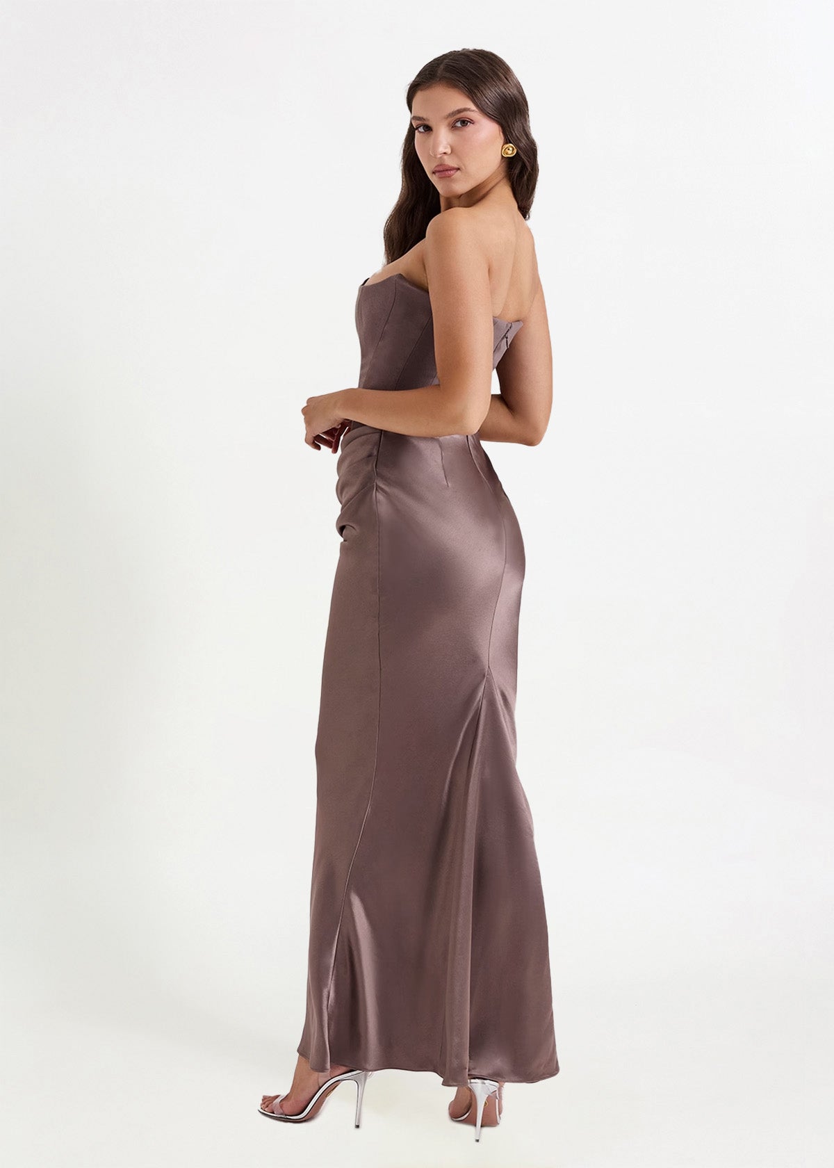 House Of CB Persephone Corset Smoke Formal Dress