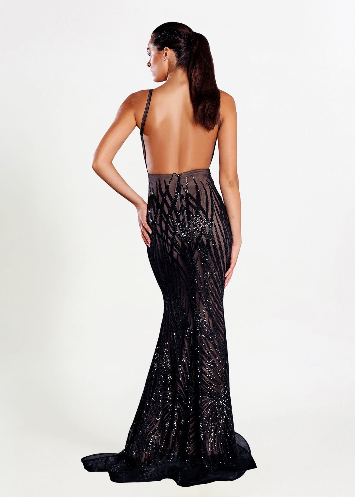 Jadore Cari Black Formal Dress