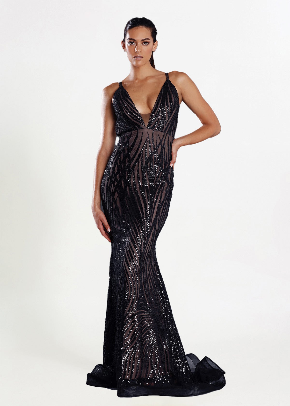 Jadore Cari Black Formal Dress