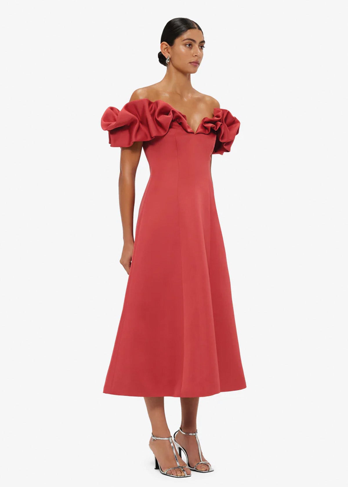 Leo Lin Annie Mulberry Midi Dress
