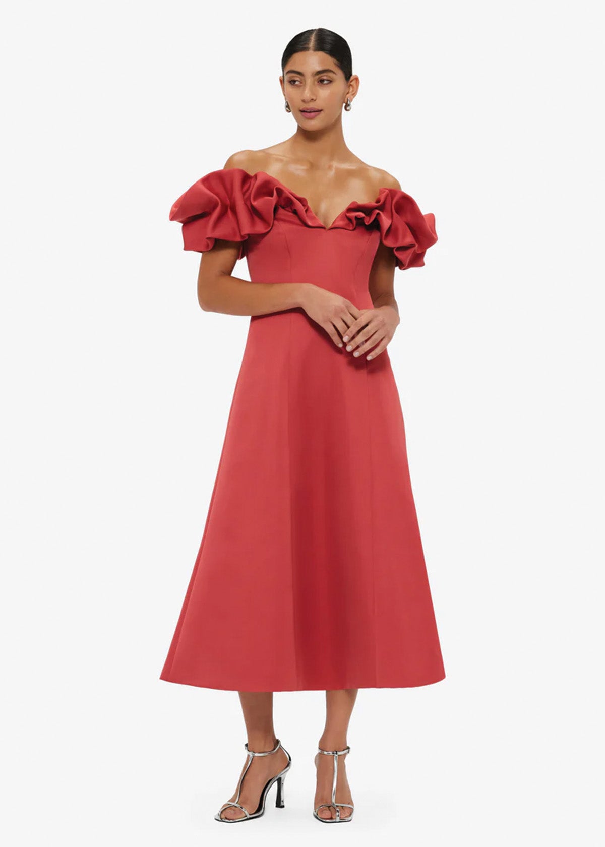 Leo Lin Annie Mulberry Midi Dress