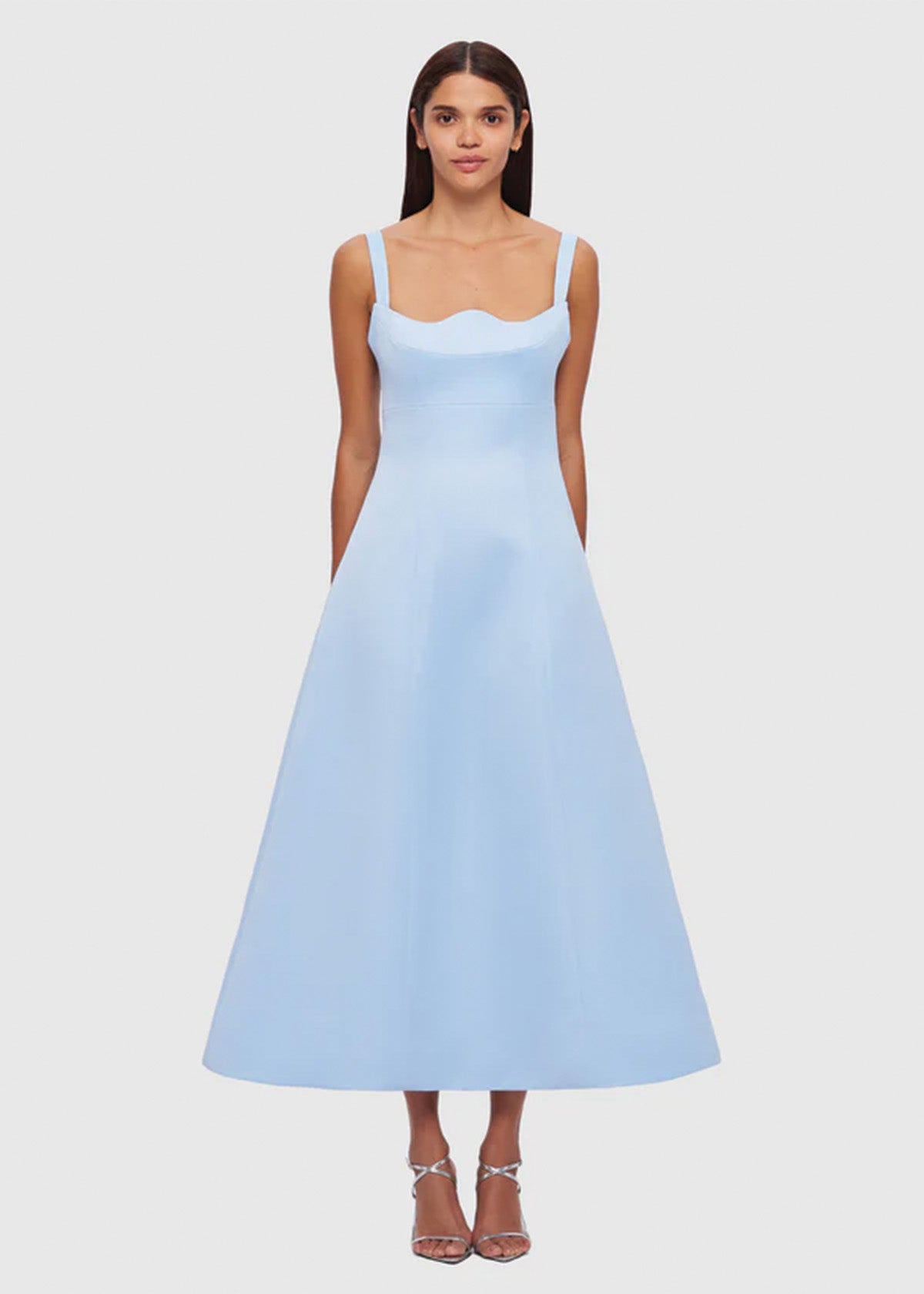 Leo Lin Odette Blue Midi Dress
