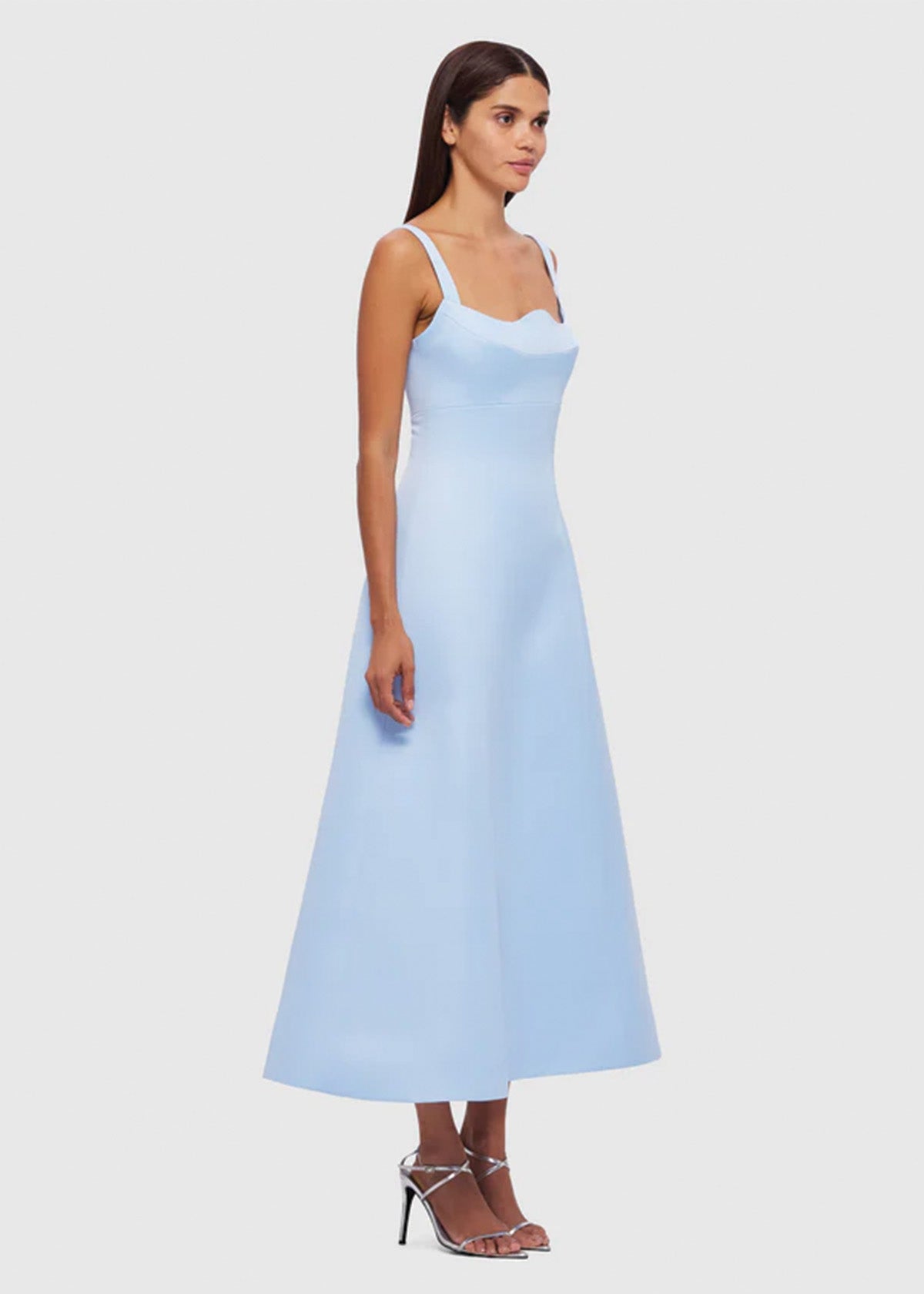 Leo Lin Odette Blue Midi Dress