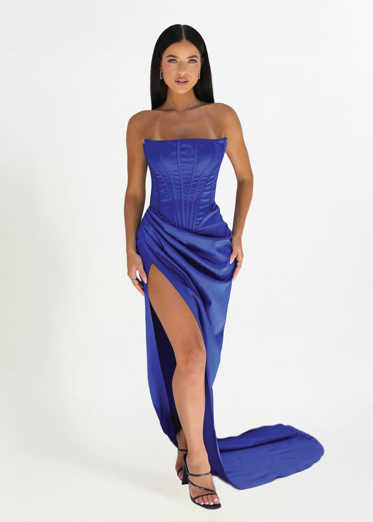 Lia Stublla Celine Blue Formal Dress