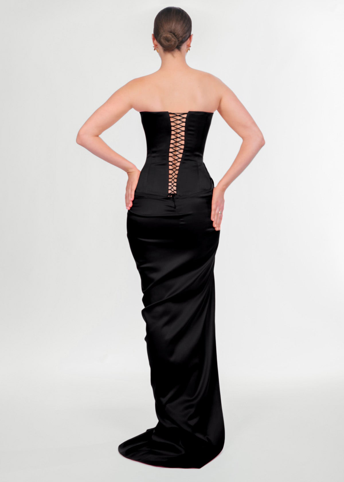 Lia Stublla Bianca Gown Black