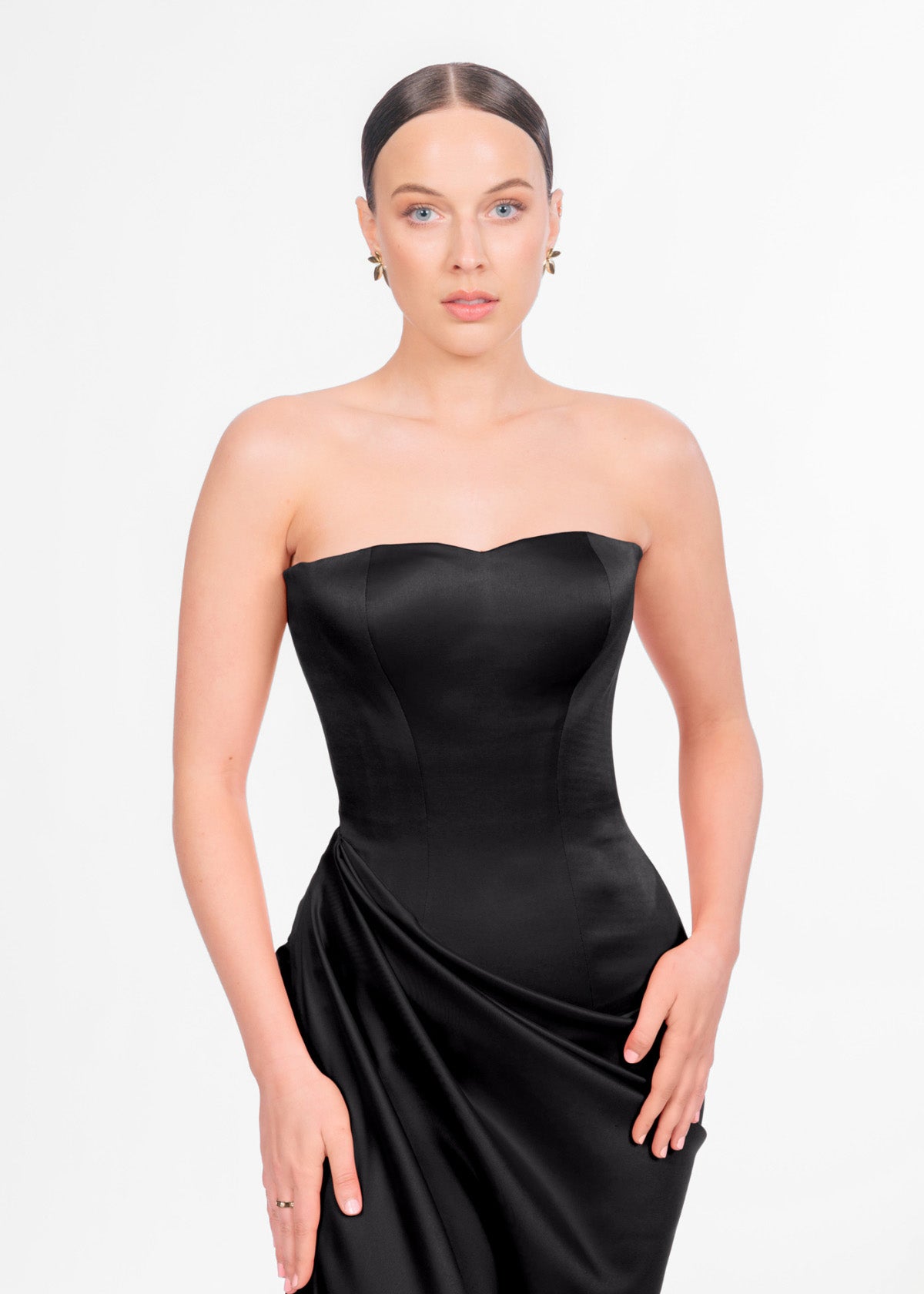 Lia Stublla Bianca Gown Black